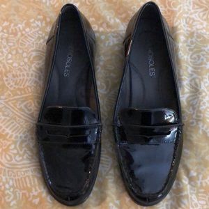Aerosols penny loafers, black